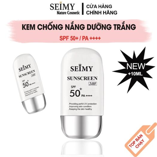 Kem chống nắng dưỡng da dưỡng trắng Seimy - Sunscreen 24h da mặt