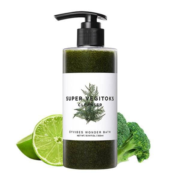 Sữa rửa mặt thải độc rau củ Super Vegitoks Cleanser 300ml