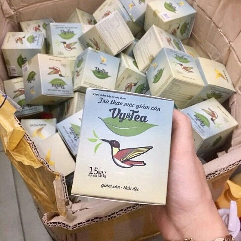 10 Boxes -  Vy & Tea Weight Loss Herbs - The Smart Choice For Perfect Physique! Tra giam Can Vy Tea - HAVYCO