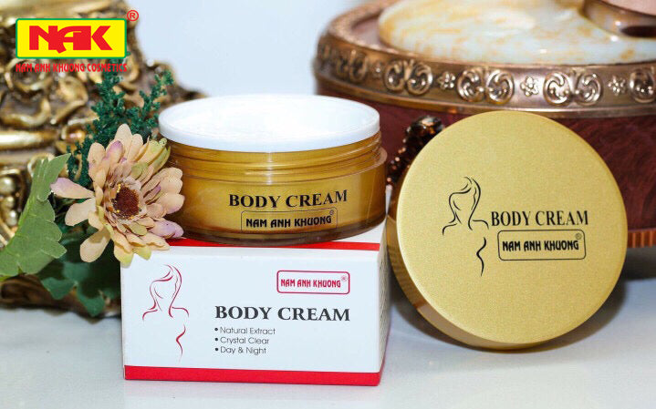 NAM ANH KHƯƠNG - Kem dưỡng da toàn thân ngày và đêm siêu trắng mịn (150g)