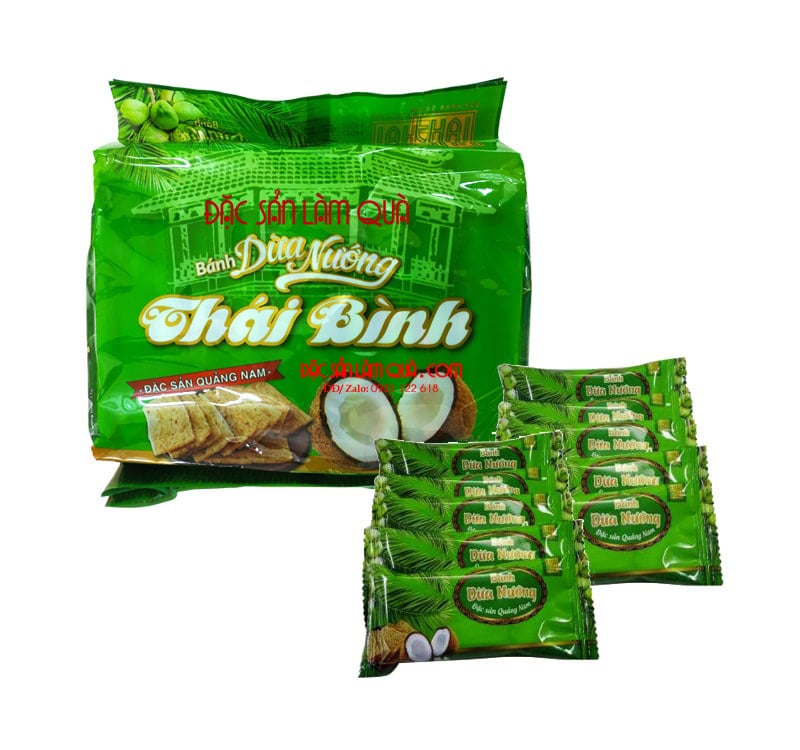 Bánh dừa nướng Thái Bình đặc sản Quảng Nam 10 gói