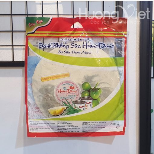 02 Packs *Bánh phồng sữa sầu riêng Hoàng Dung 250g/Pack