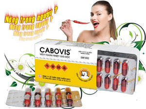 03 Boxs - CABOVIS Viên thanh nhiệt giải độc