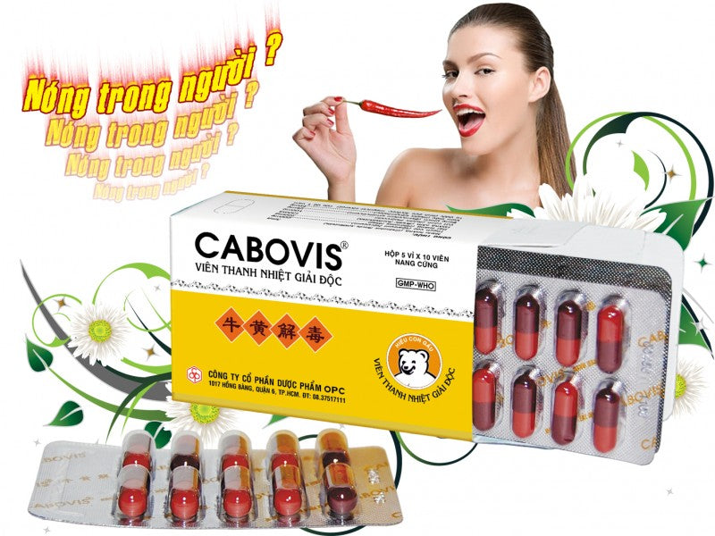 03 Boxs - CABOVIS Viên thanh nhiệt giải độc