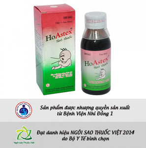 02 Boxs -  Siro HoAstex, giảm ho sốt hiệu quả cho trẻ