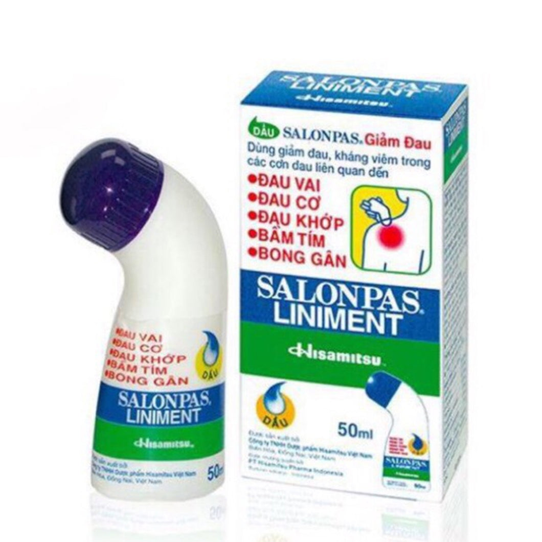 4 Boxs - Salonpas Liniment (Hộp 1 chai*50ml)