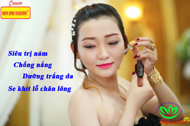 02 Boxs - NAM ANH KHƯƠNG - Serum trị nám, Trắng da, Chống nắng, Se khít lỗ chân lông (10ml)
