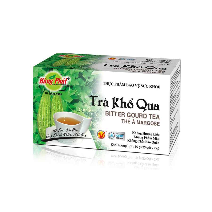 2 Boxs-  Tra Hung Phat - Hung Phat Tea -Trà Khổ Qua - Bitter Gourd Tea