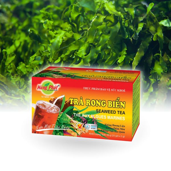 2 Boxs-  Tra Hung Phat - Hung Phat Tea -Trà Rong Biển - Seaweed Tea