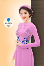 Load image into Gallery viewer, Ao Dai - Traditional Vietnamese Long Dress Collections with Pants - Silk 3D- Size S, M, L
