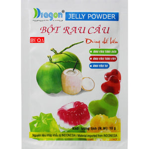 10packs* B Bột Rau Câu DRAGON Huong Dua