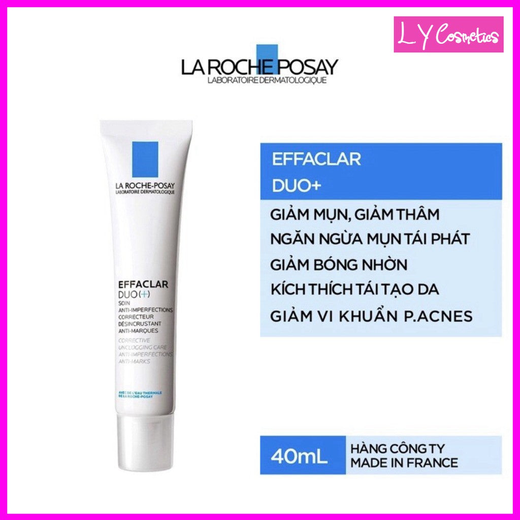 Kem dưỡng da thông thoáng lỗ chân lông ngừa thâm và mụn La Roche-Posay Effaclar Duo+ 40ml
