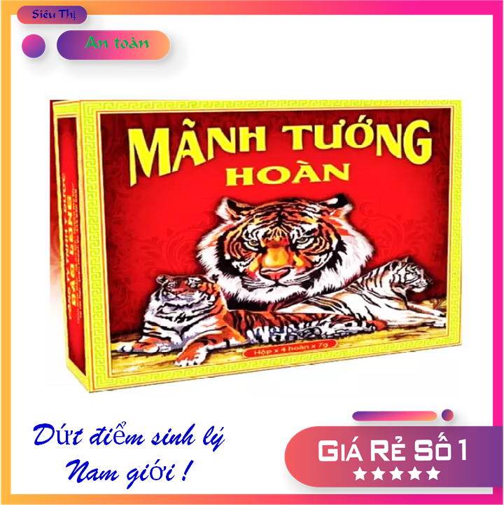 Mãnh Tướng Hoàn - Dứt điểm yếu sinh lý, XTS nam giới - Hàng Chính Hãng