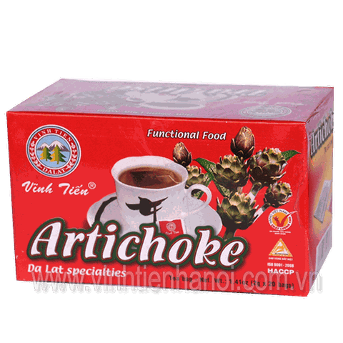 02 Boxs - TRÀ ATISO ĐẶC SẢN VĨNH TIẾN ĐÀ LẠT, LOẠI HỘP 20 TÚI LỌC X 2G