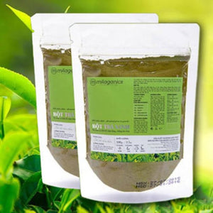 Combo 2 Bột Trà Xanh Nguyên Chất Milaganics (100g / Gói)