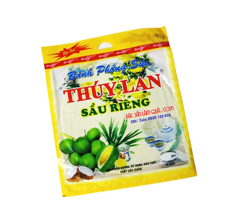 Bánh phồng sữa sầu riêng* 10 gói
