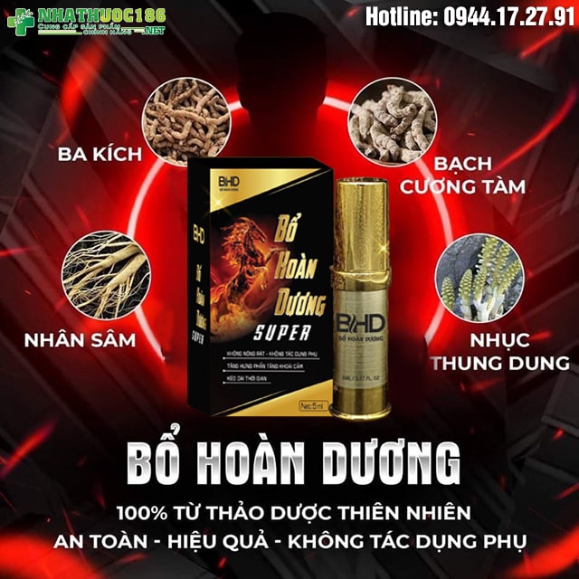 5ML  Xit Bổ Hoàn Dương Super – Xịt hỗ trợ chống xuất tinh sớm