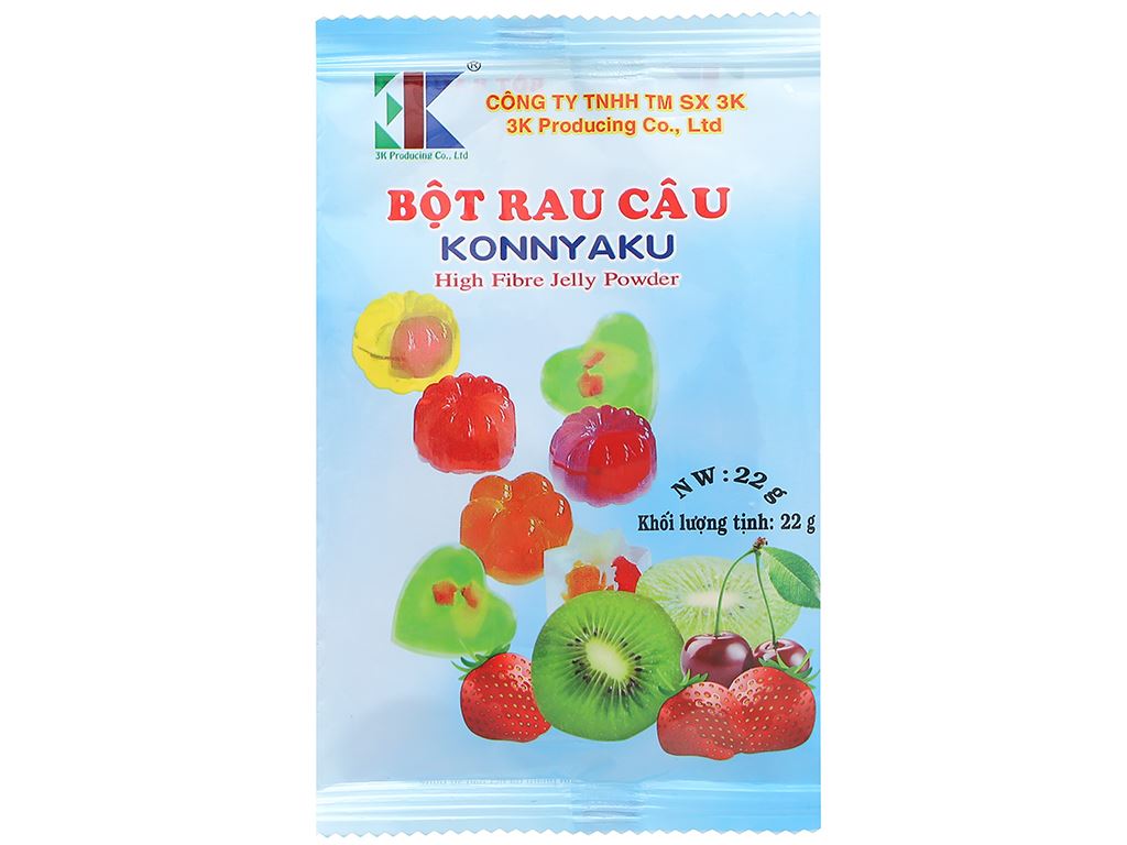 5 packs* Bột rau câu Konnyaku 22g