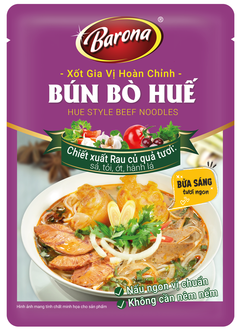 Xốt Gia Vị Hoàn Chỉnh Barona - Bún Bò Huế *10 Packs