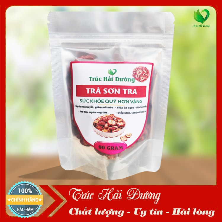 02 Boxs -*90Gram/ pack -  Trà Sơn Tra Giảm Cân, Tiêu Mỡ, Chống Rụng Tóc Pha Trà Hoa Cúc, Kim Ngân Hoa Ngừa Nám, Ngừa Mụn, Thanh Nhiệt