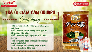 Trà ổi hỗ trợ giảm cân Orihiro 60 gói