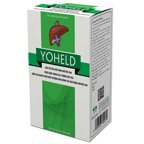 02 Boxs - Thực phẩm bảo vệ sức khỏe Yoheld giúp hỗ trợ chức năng giải độc gan.