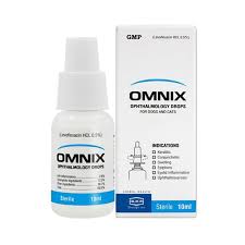 ALKIN OMNIX EYE DROPS - 2 Boxes - For Bacterial Eye Infection, Dogs