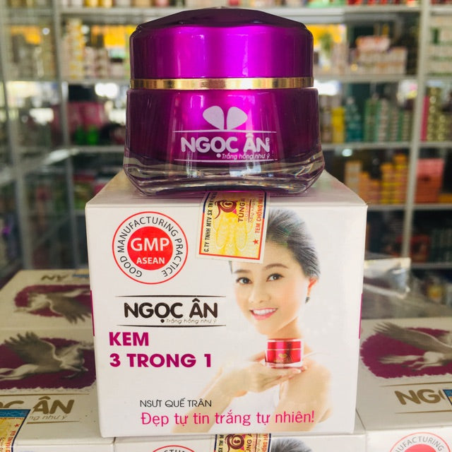 03 Boxs - Kem trị Nám, Mụn Thâm, Chống nắng NGỌC ÂN 10g