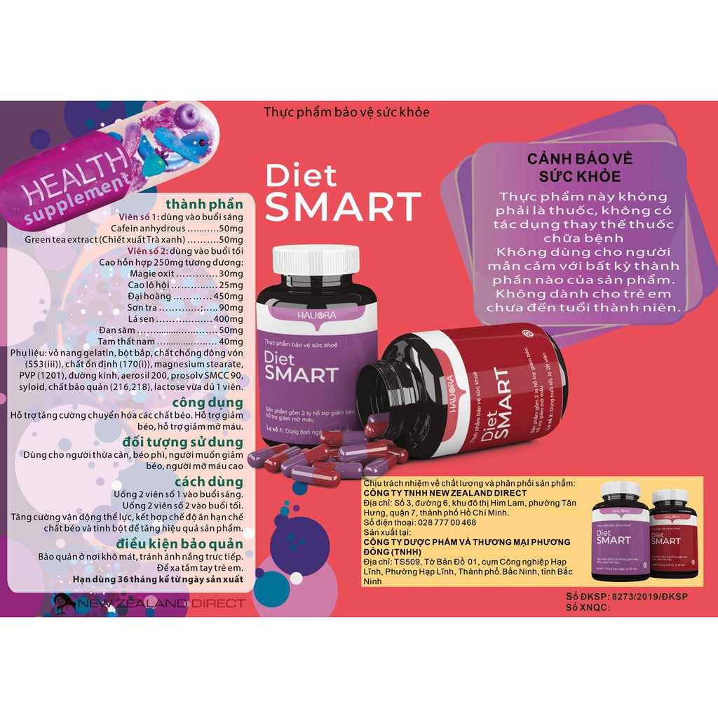 Diet Smart : thuốc giảm cân an toàn trong 14 ngày