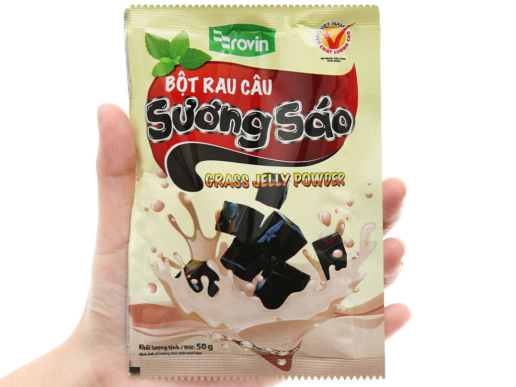 5 packs* Bột rau câu Sương sáo Hoàng Yến Rovin 1 gói 25g