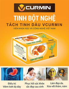 02 Boxs - Tinh Bột Nghệ Vcurmin Viện Khoa Học Công Nghệ (100g)/box
