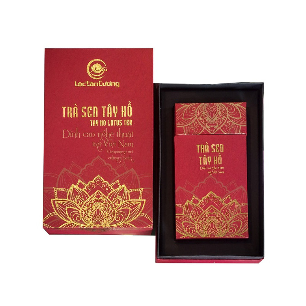Trà Sen Tây Hồ Lộc Tân Cương (100gr) - Trà Thái Nguyên Ướp Hoa Sen