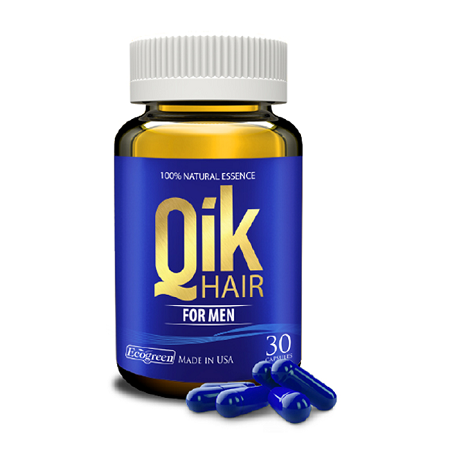 02 Boxs - Thực phẩm chức năng Qik Hair For Men, 30 viên