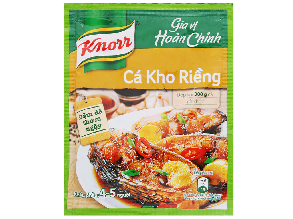 10 packages - Gia Vi Hoan Chinh Knorr - Gia vị Hoàn Chỉnh Knorr Cá Kho Riềng 28g