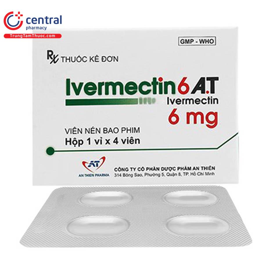 1 Box-  Thuốc IVERMECTIN 6 A.T