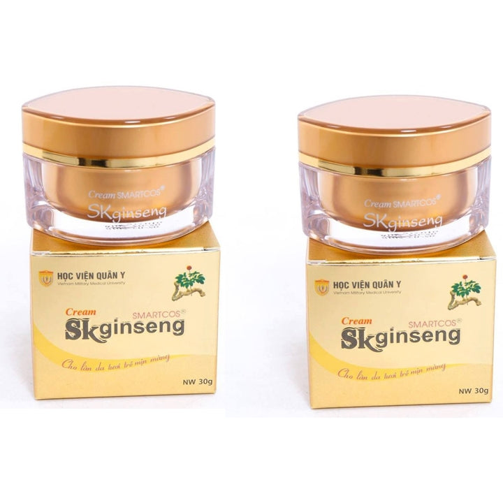 02 Boxes30gram Cream SMARTCOS SKginseng - Ngoc Linh ginseng cream - Kem dưỡng da sâm Ngọc Linh