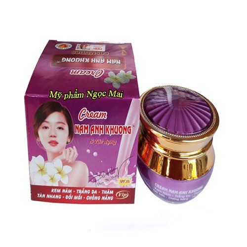 02 Boxs- NAM ANH KHƯƠNG - Kem trị Nám, Trắng da, Xóa thâm, Tàn nhang, Đồi mồi, Chống nắng (18g)
