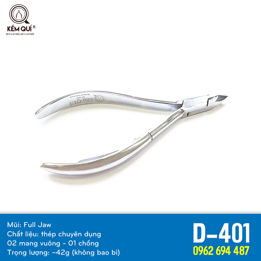3 PCS - Kềm Chuyên Dụng -  Kềm Qui -  Qui Cuticle Nippers  -  KỀM QUÍ D-401
