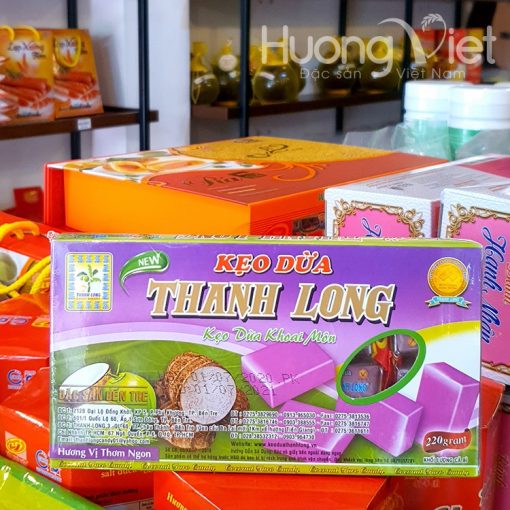 4 Packs* 220gKẹo dừa khoai môn Thanh Long 220g
