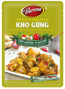 Xốt Gia Vị Hoàn Chỉnh Barona - Kho Gừng *10 Packs