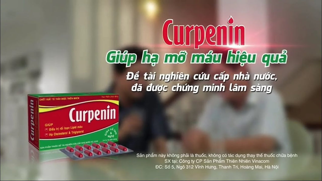 02 Boxs - Thực phẩm chức năng Curpenin có tác dụng hạ Cholesterol máu