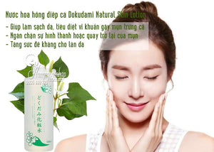 02Boxs - Nước Hoa Hồng Diếp Cá Ngằn Ngừa Mụn Natural Skin Lotion 500ml - Nội địa Nhật Bản