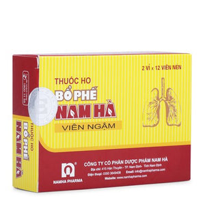 03 Boxes- Thuốc Ho Bổ Phế Nam Hà Viên Ngậm ( 12 Viên/ Hộp)