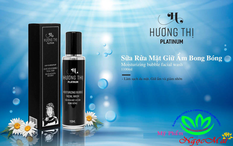 HƯƠNG THỊ PLATINUM - Sữa rửa mặt giữ ẩm bong bóng (110ml)