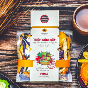 02 Boxes - Thập cẩm sấy, 400g, bịch, mẫu mawashi