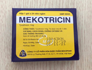 05 Boxes - Thuốc Trị Ho, Long Đờm Mekotricin Hộp 1 Gói 24 Viên Ngậm