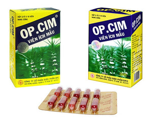 03 Boxes *Hộp 5 vỉ x 10 viên- Viên Ích Mẫu Op.Cim (Cao Ích Mẫu) - Kinh nguyệt không đều, đau bụng Kinh