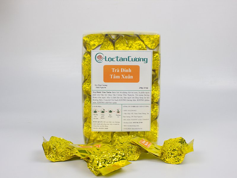 Trà Đinh Tâm Xuân Hộp Tép (250g/25Tép)