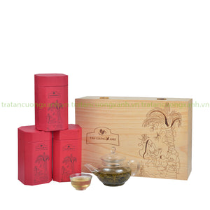 Trà Ô Long Hộp Gỗ Thông SK1 - 100gram/box