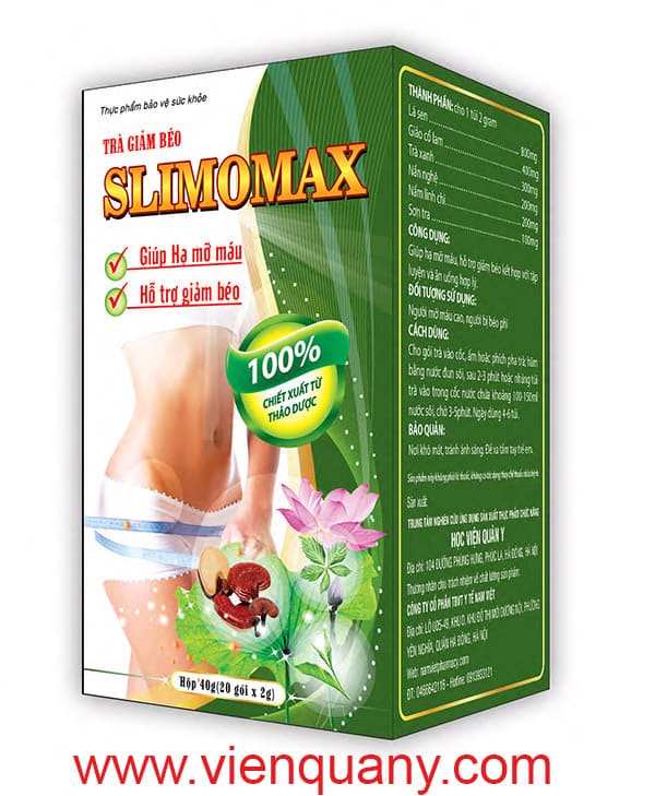 02Boxs - TRÀ GIẢM CÂN SLIMOMAX HỌC VIỆN QUÂN Y